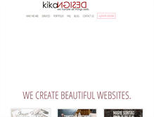 Tablet Screenshot of kikawebdesign.com